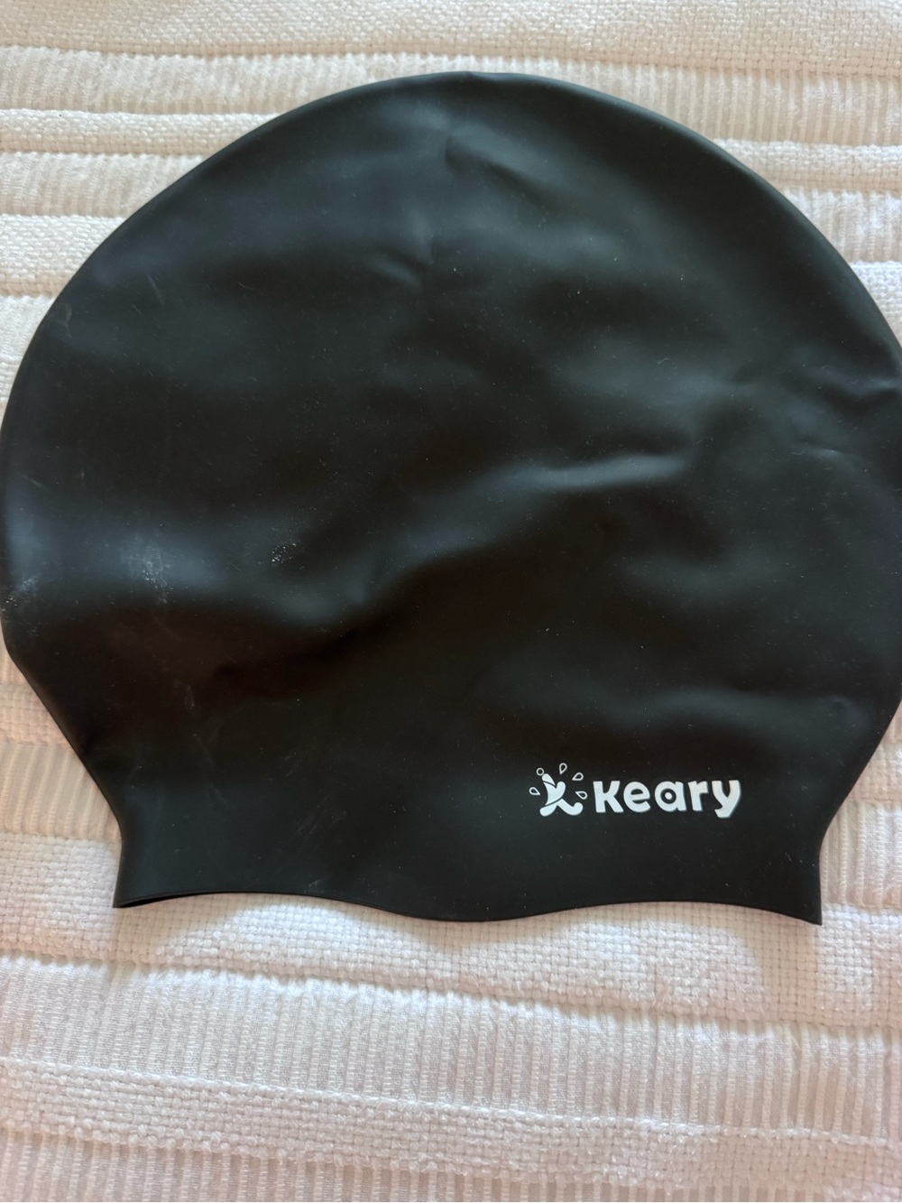 Women’s for long hair Black Swim Cap